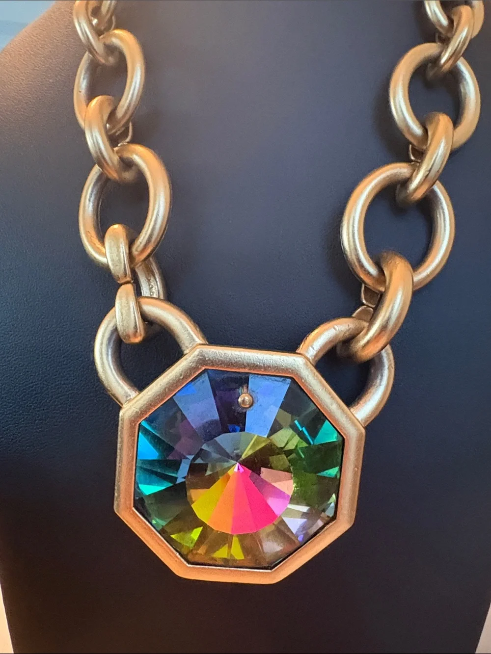 Vintage Watermelon Glass Bold Chain | YSL - Limited Edition